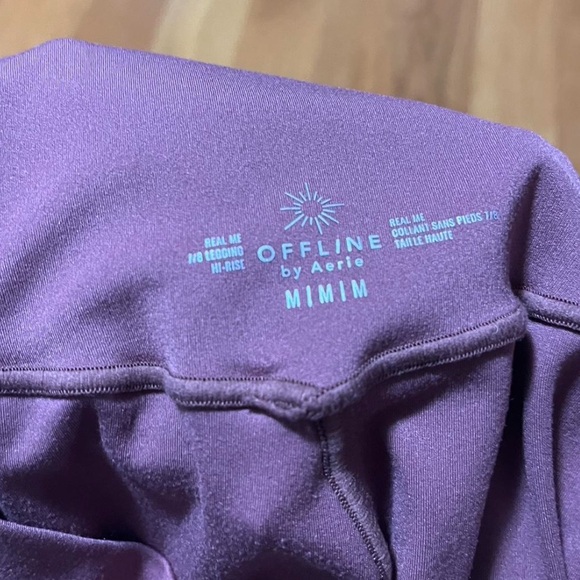 Aerie Offline Mauve Purple High-Waisted Leggings - Picture 3 of 4